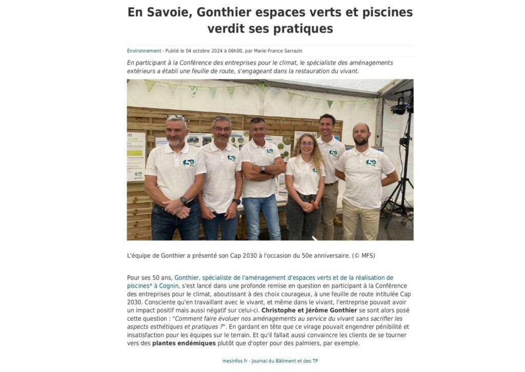 Article Journal du Bâtiment et des TP-Gonthier Cap 2030